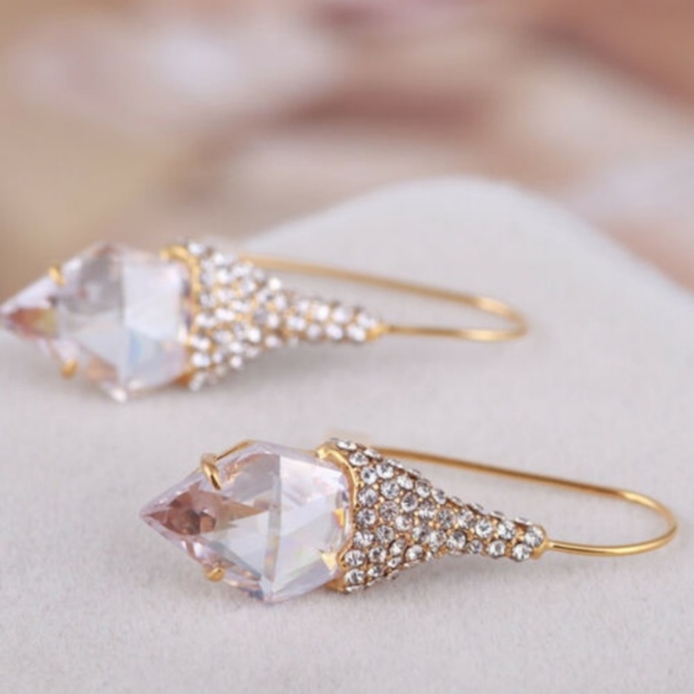 NEW Alexis Bittar Pave Swarovski Crystal Earrings - Picture 8 of 8